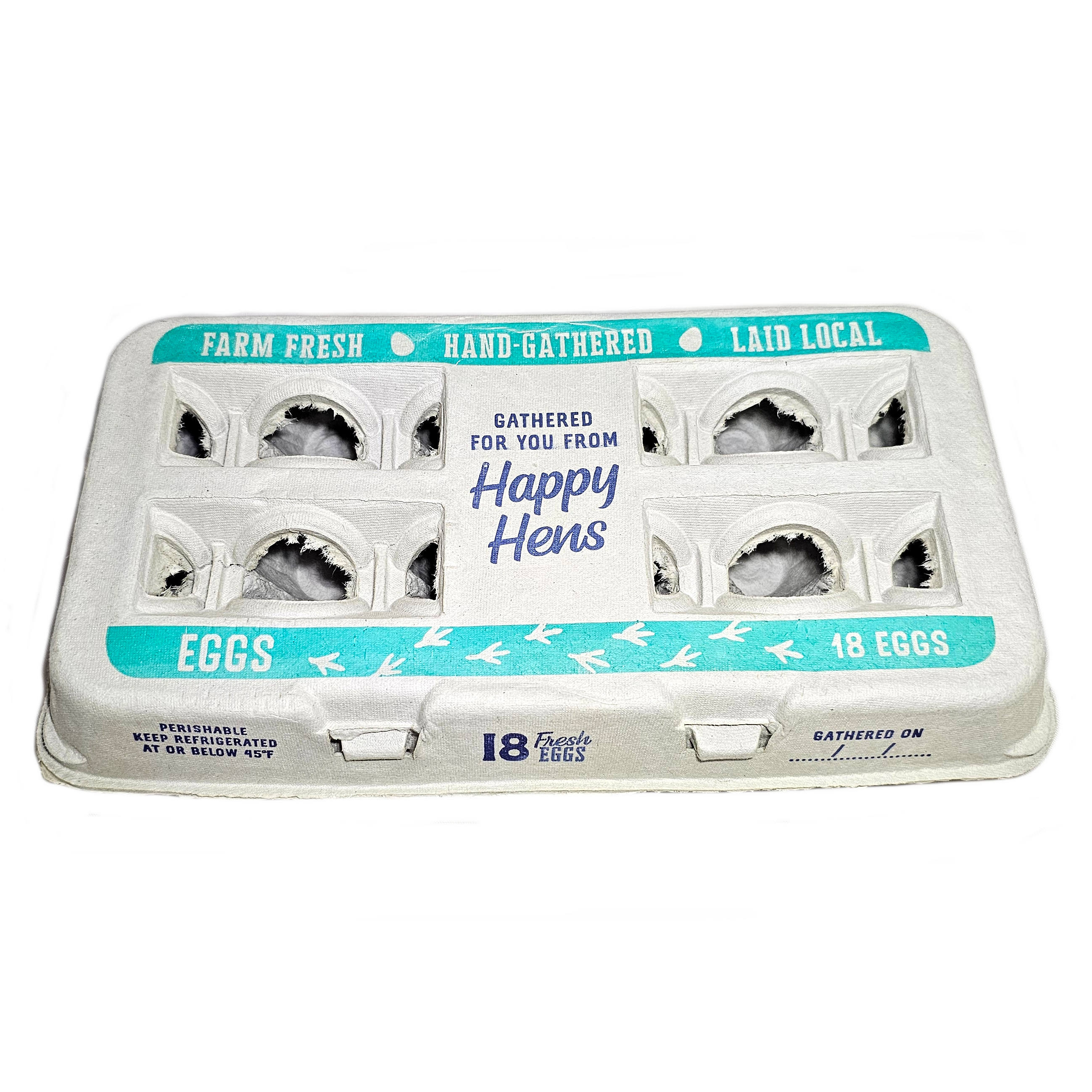 Made in USA Henlay farm-fresh egg carton for chicken keepers