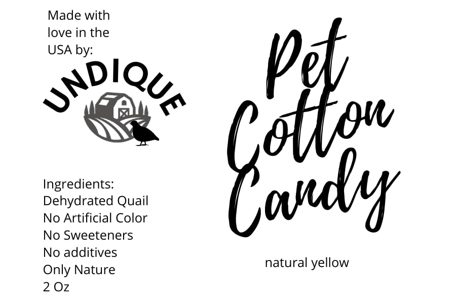 Made with love in the USA by Undique - Pet Cotton Candy