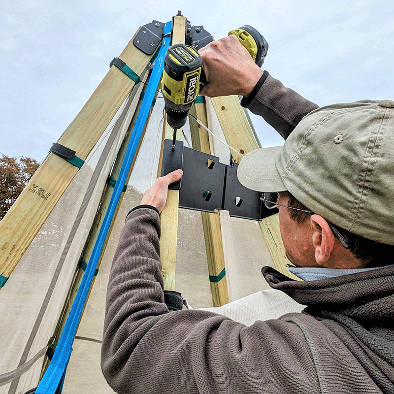 Bijou Build Mainstay and Sway - Play System & 2 Swings assembly