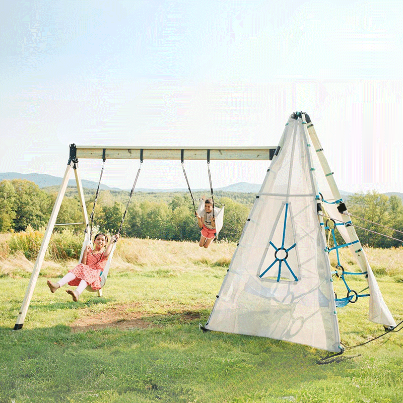 Bijou Build Mainstay and Sway - Play System & 2 Swings put together