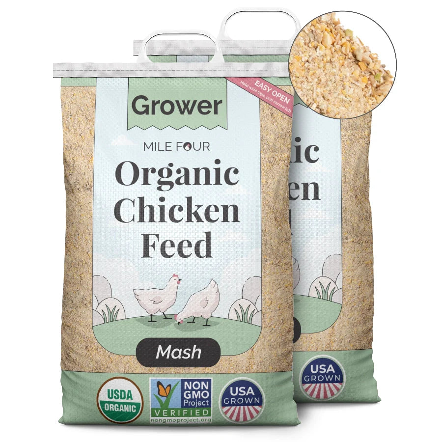 Mile Four Grower Organic Chicken Feed
