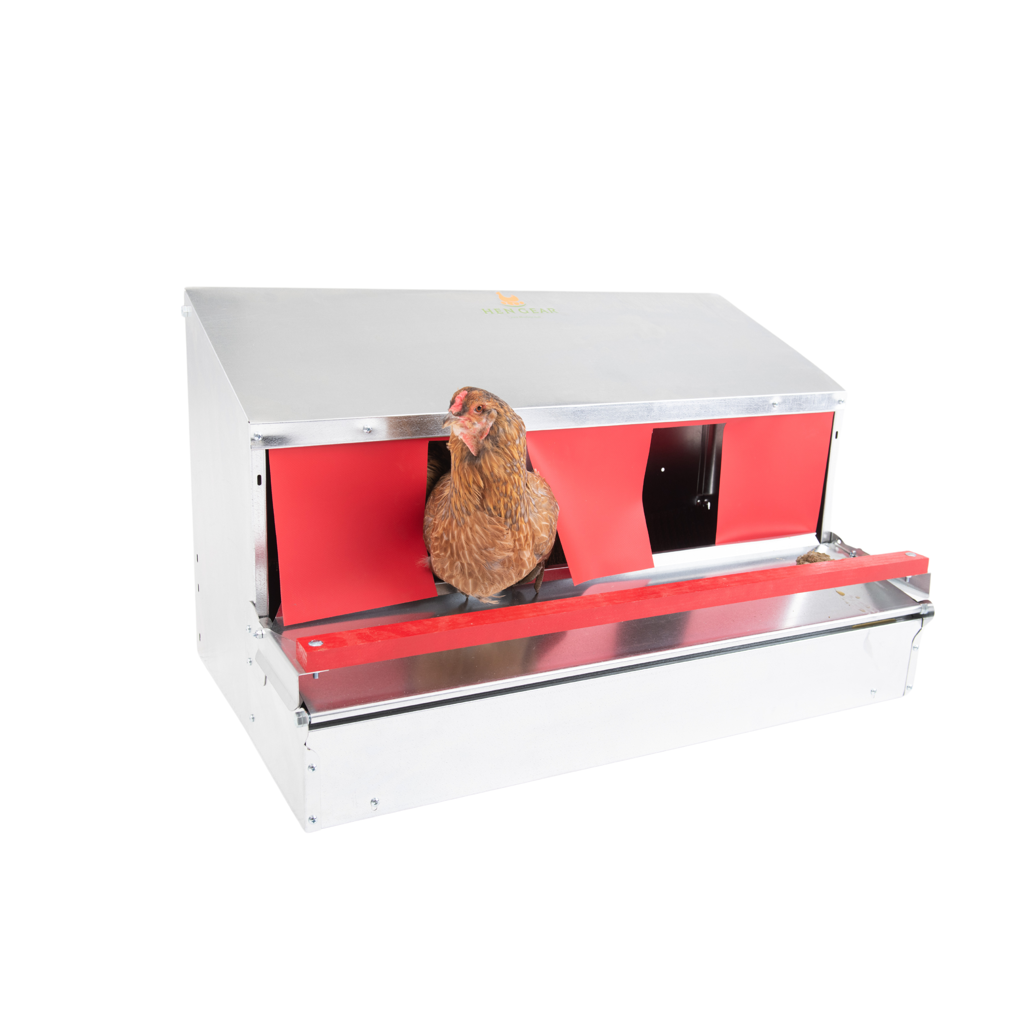 HenGear Nesting Box Medium Rollout & Reversible Design | 32 Chickens