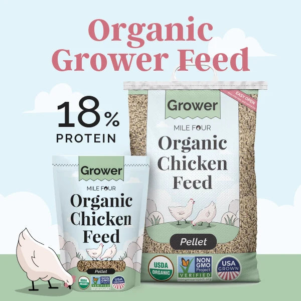 Mile Four Grower Organic Chicken Feed