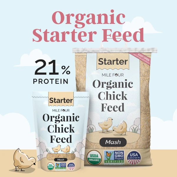 Mile Four Starter Organic Chicken Feed