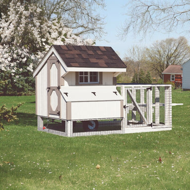 Mobile Chicken Coop with Run Q44T | Hen House Collection front