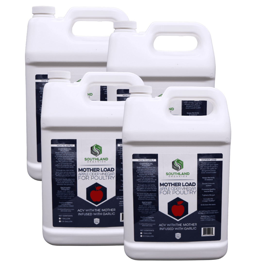 Mother Load | Apple Cider Vinegar for Chickens 4x1 gallon case 
