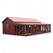 Multibreed Chicken Coop w/ Back Run A1024LRC | Hen House Collection run in the back of coop
