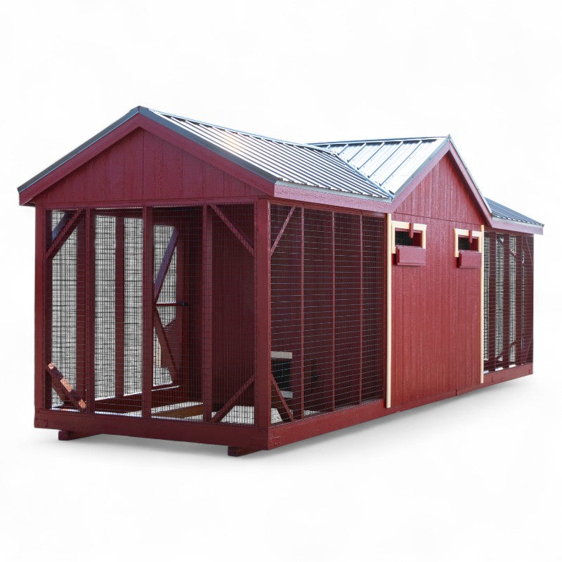 Multibreed Reverse Gable Coop A824RGCD | Hen House Collection posterior vents