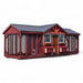 Multibreed Reverse Gable Coop A824RGCD | Hen House Collection front with two runs