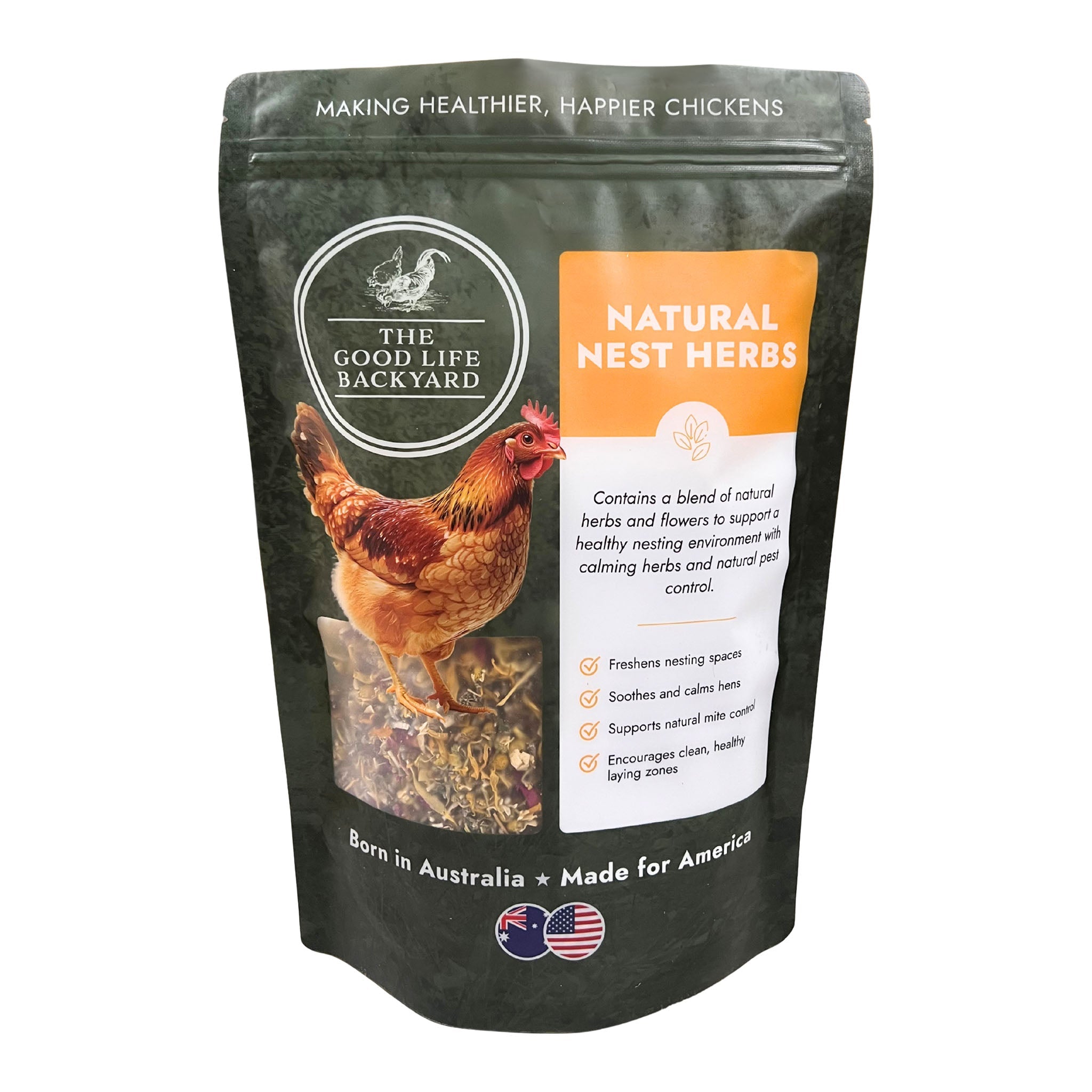 The Good Life Backyard Natural Nest Herbs – Nest Blend front view