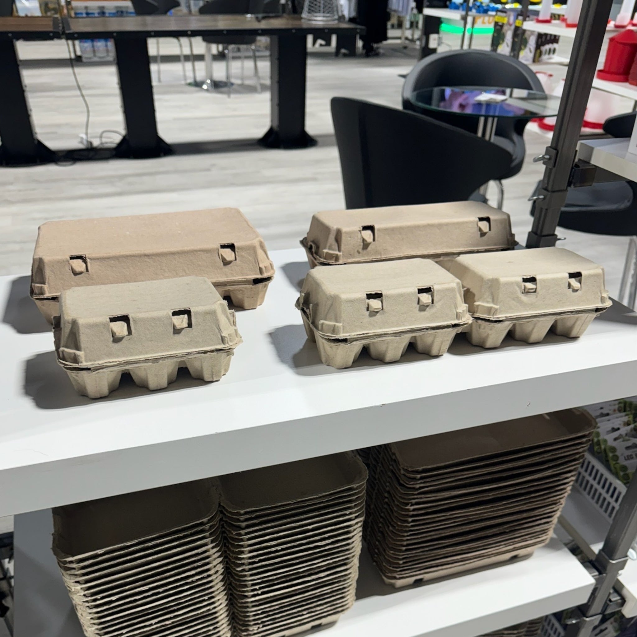 Hatching Time 10-Egg Cartons - Natural Pulp, Flat Top Blank