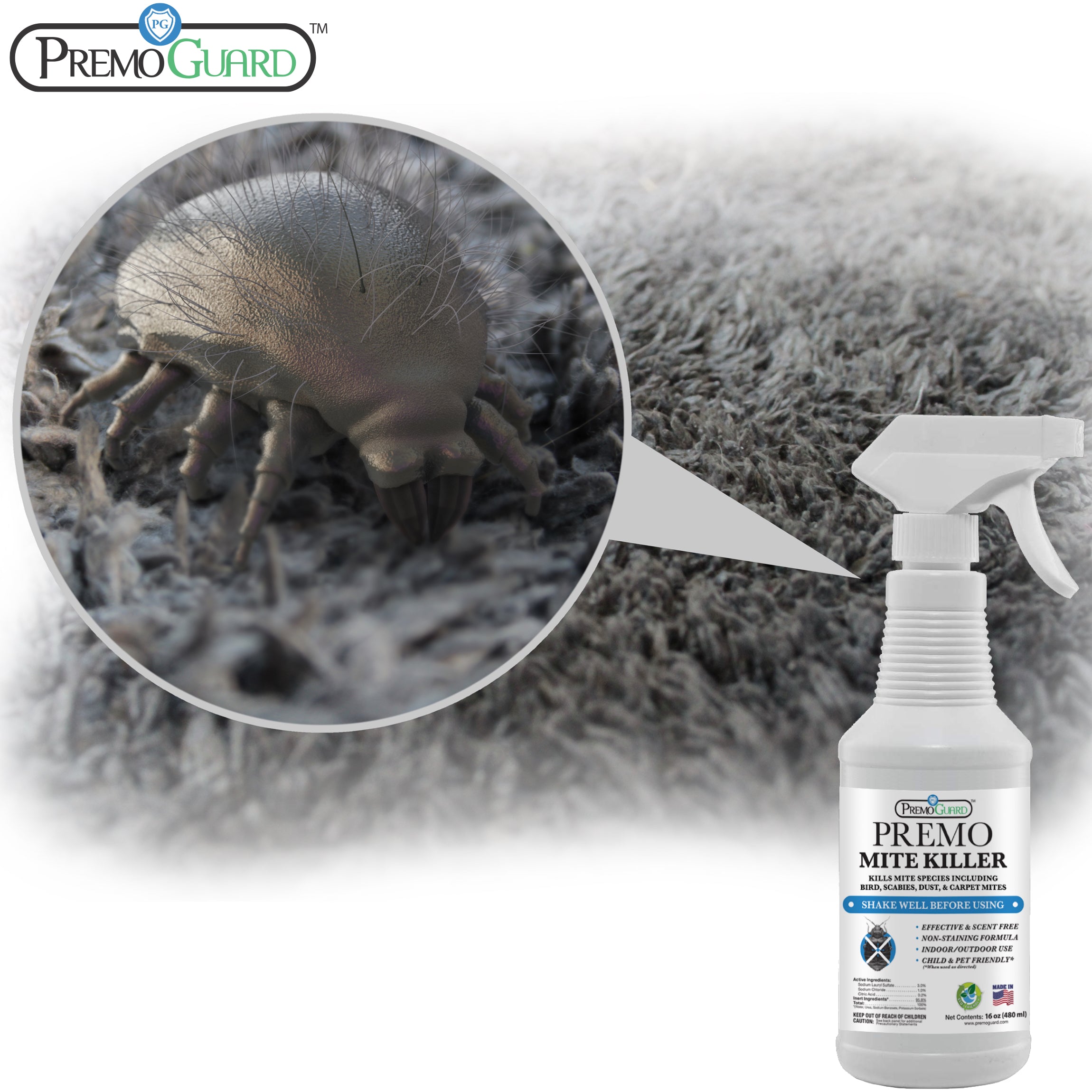 Natural non-toxic poultry mite spray for chicken keeping areas