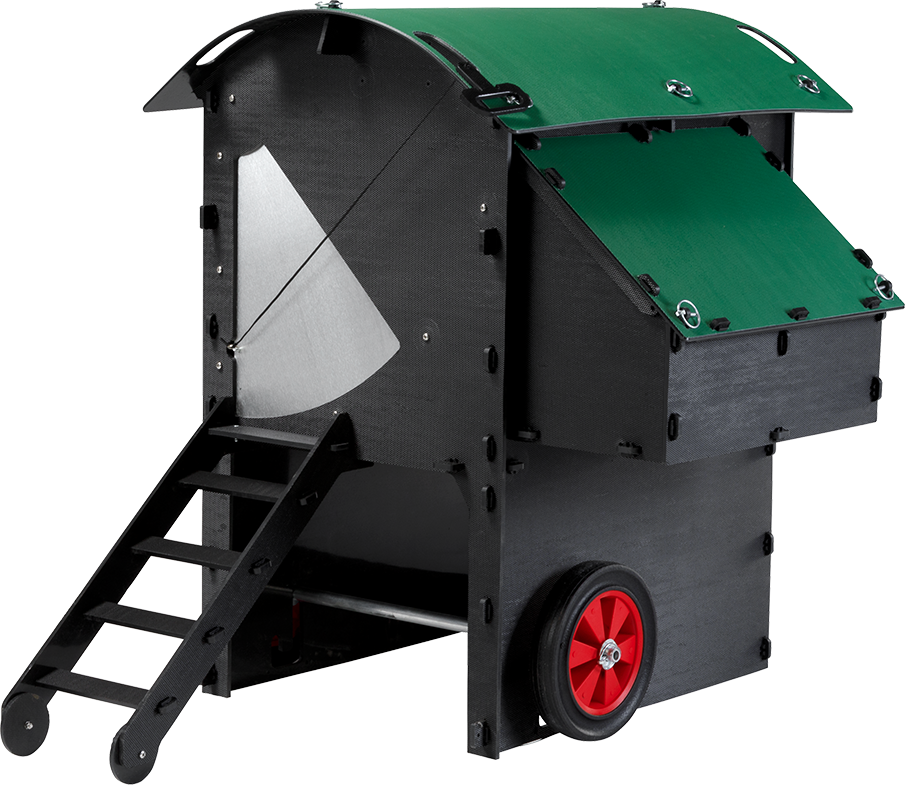 Nestera Chicken Coop Medium Raised Design with Wheels