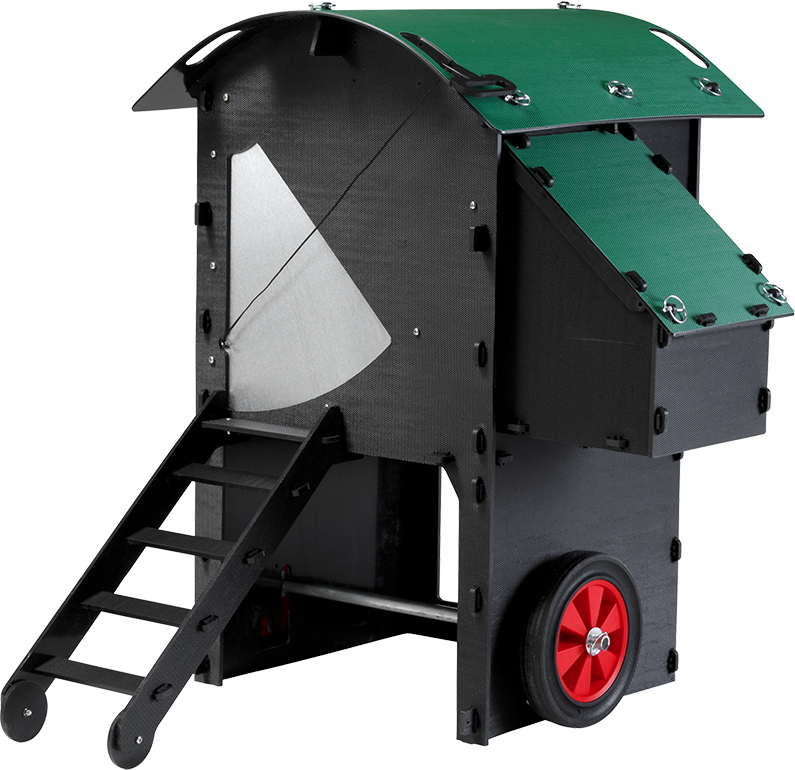 Nestera Chicken Coop Small Raised Design with Wheels