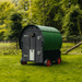 Nestera Wagon recycled plastic chicken coop with four wide wheels back