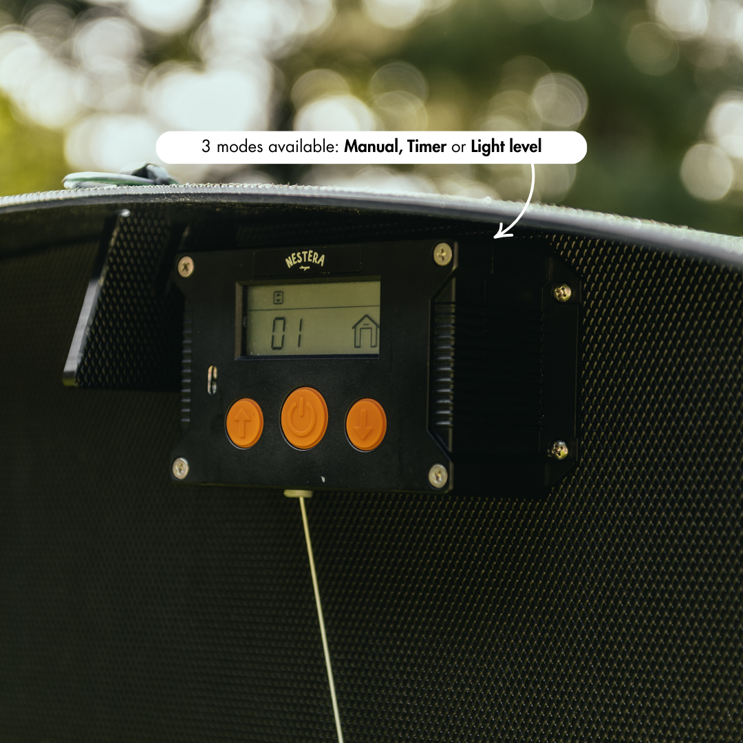 Nestera automatic chicken coop door opener modes