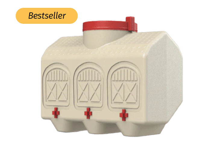 Bebedero OverEZ para gallinas con capacidad de 12 galones