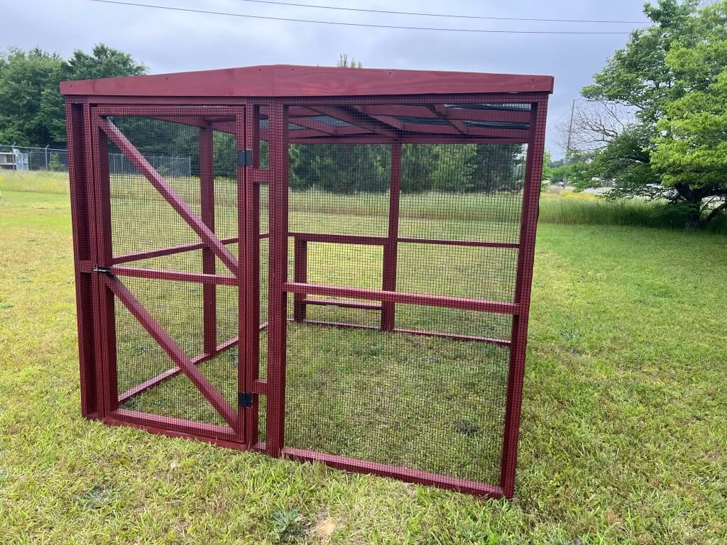 OverEZ Chicken Run Wooden 16' Walk-In Red or White