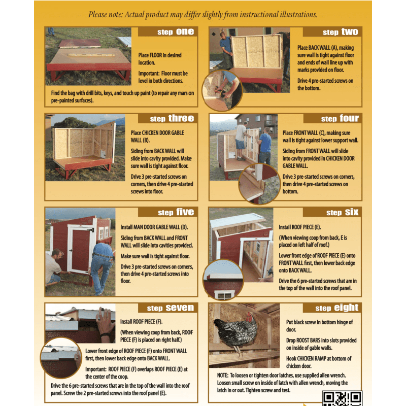 OverEZ Chicken Coop Large Up to 15 Chickens assembly instructions 2