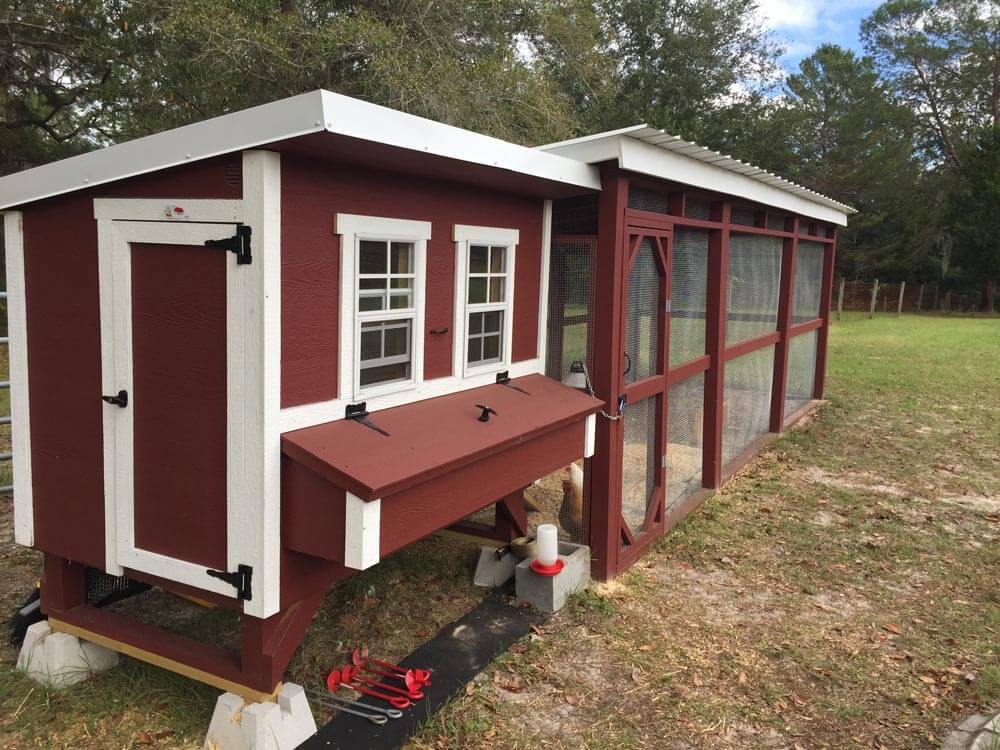 OverEZ Chicken Coop Large Up to 15 Chickens with optional wooden run