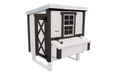 OverEZ Chicken Coop Medium Up to 10 Chickens white and black