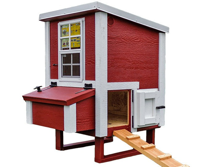 OverEZ Chicken Coop Small Up to 5 Chickens with chicken stairs