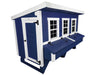 OverEZ Chicken Coop XL Up to 20 Chickens blue man door