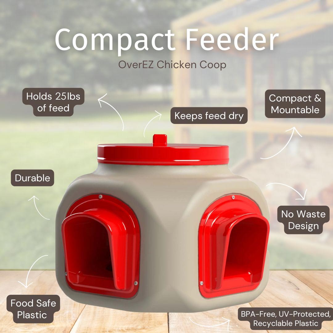 Over EZ Compact Chicken Feeder