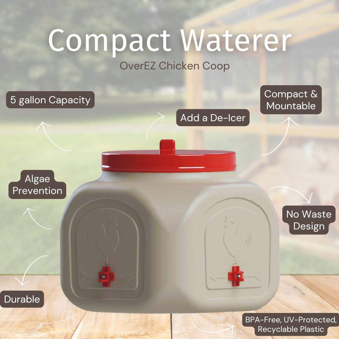 OverEZ Compact Chicken Waterer