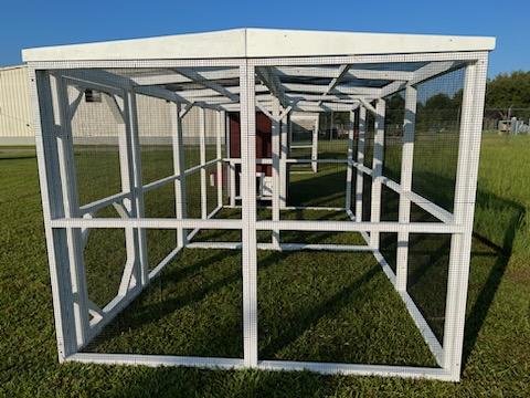 OverEZ Chicken Run Wooden 16' Walk-In Red or White