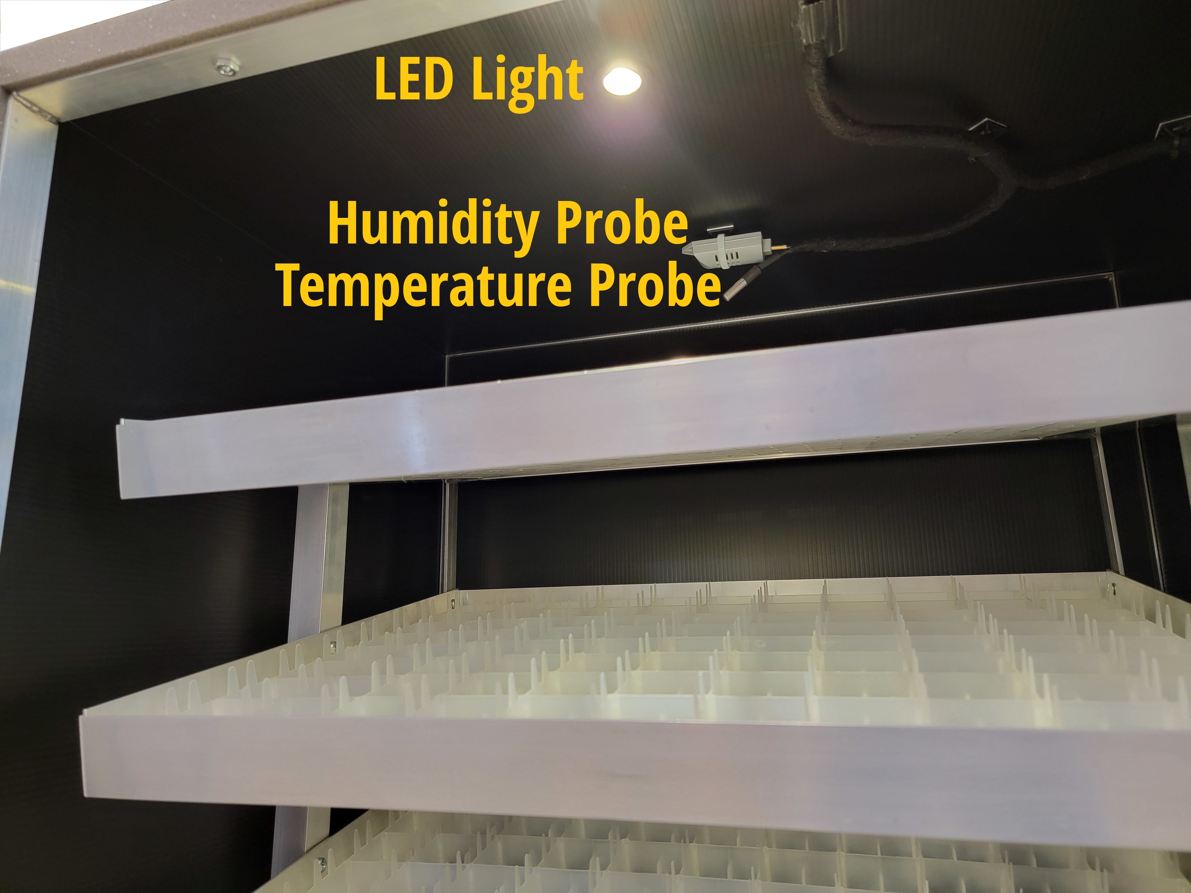 PRO264 poultry cabinet incubator with digital temperature and humidity controls