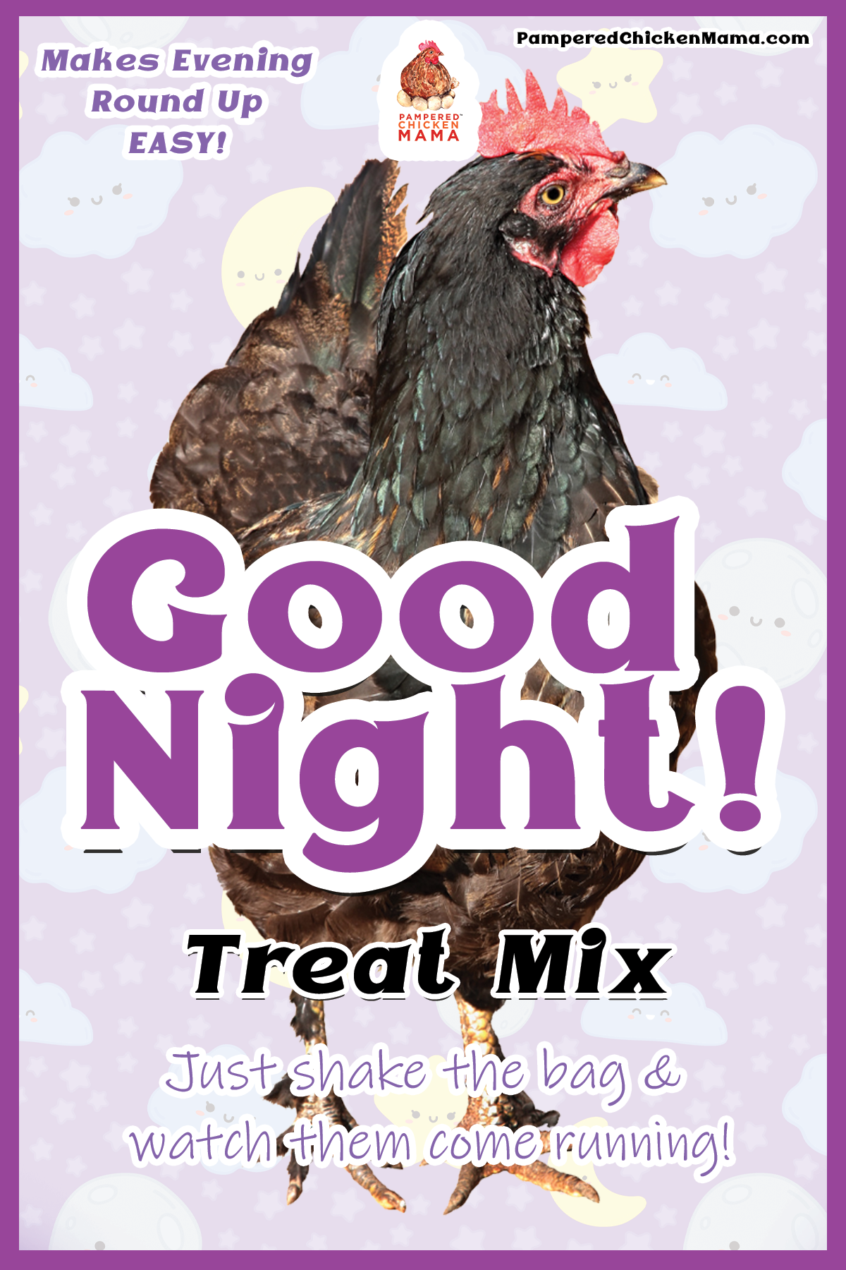 Boo Box: 6 Seasonal Fall & Halloween Themed Treats For Chickens, Ducks, Turkeys, Quail, And Other Poultry good night label
