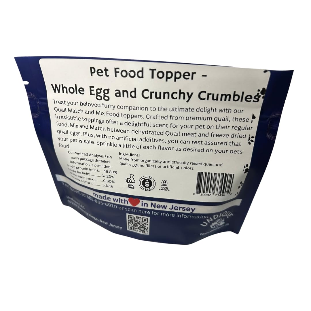 Pet Food Topper - Whole Egg and Crunchy Crumbles