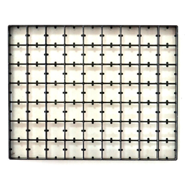 Plastic duck and turkey egg incubation tray compatible with Cimuka T-Series incubators.