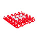 Plastic egg setter tray designed to hold 20 turkey or duck eggs.