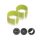 Plastic leg bands for identifying and organizing poultry