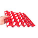 Plastic poultry egg holder for collecting and organizing turkey and duck eggs.