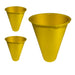 Poultry killing cone made from washable plastic for repeated processing use.