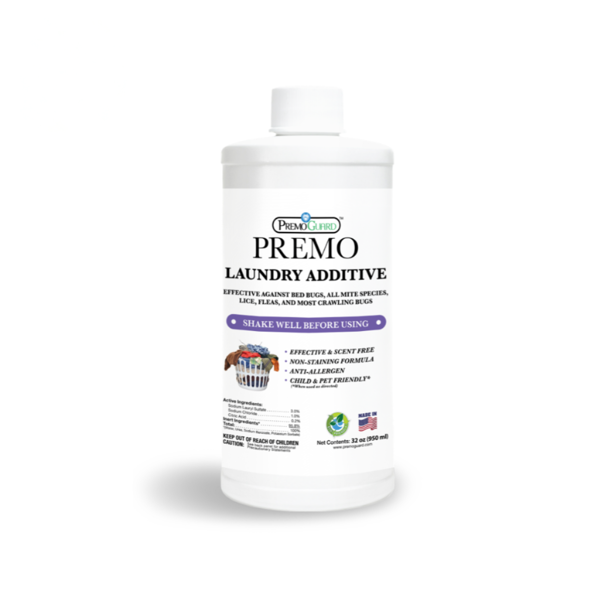 Premo Bed Bug & Mite Killer Laundry Additive for poultry household laundry