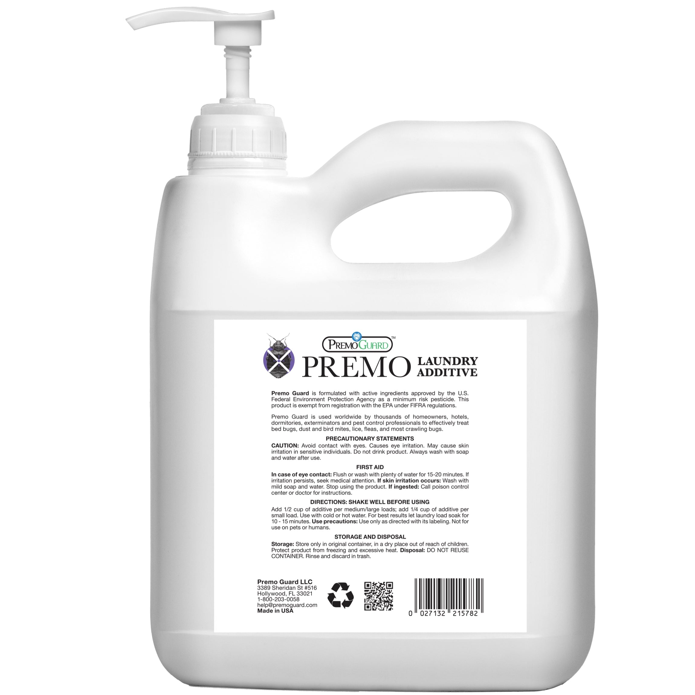 Premo Bed Bug & Mite Killer Laundry Additive for poultry keepers 128oz