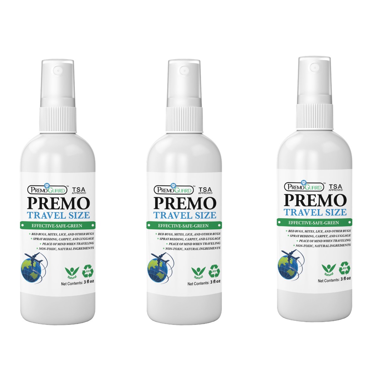 Premo Guard 3-pack natural poultry mite and lice spray