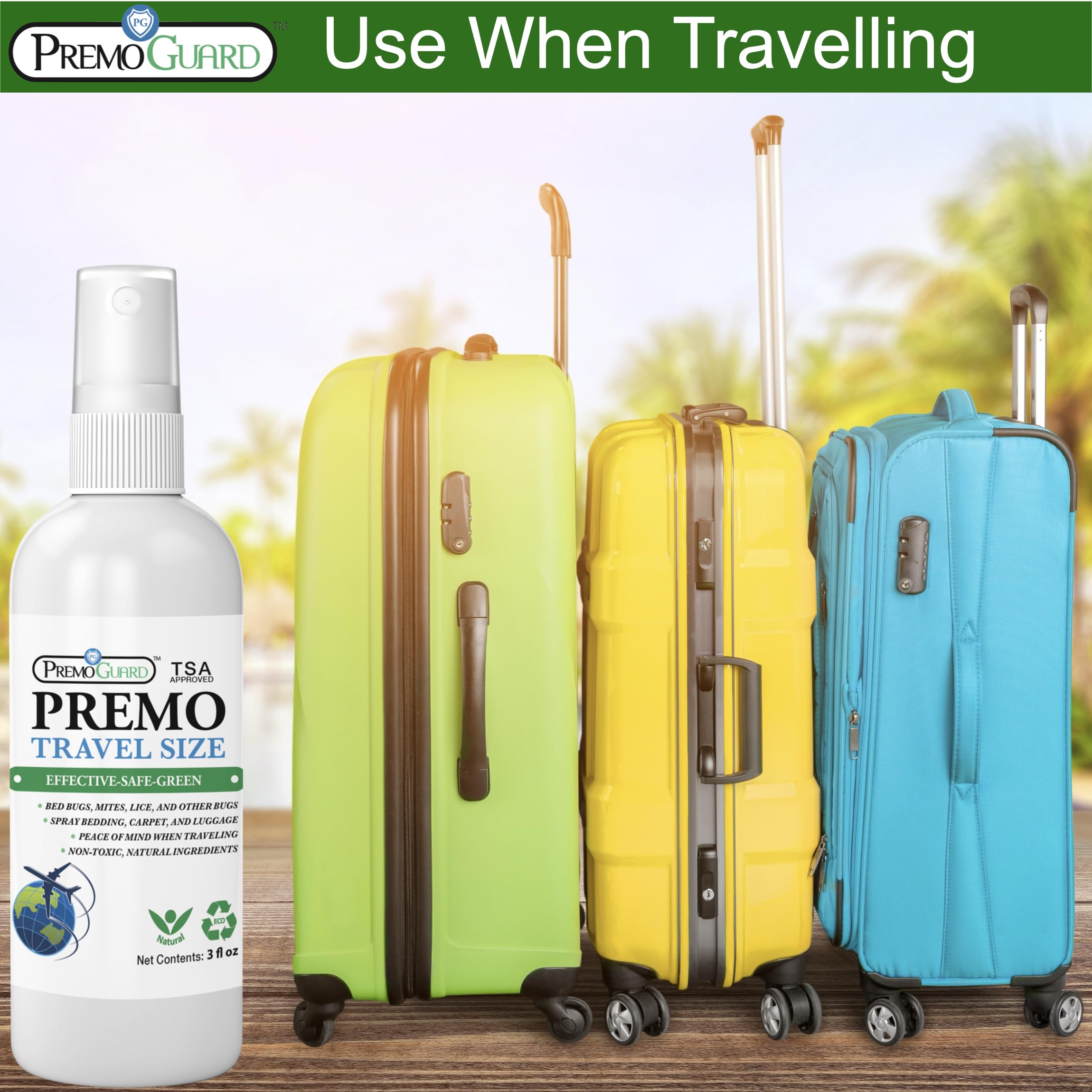 Premo Guard 3-pack natural poultry mite and lice spray Use When Traveling