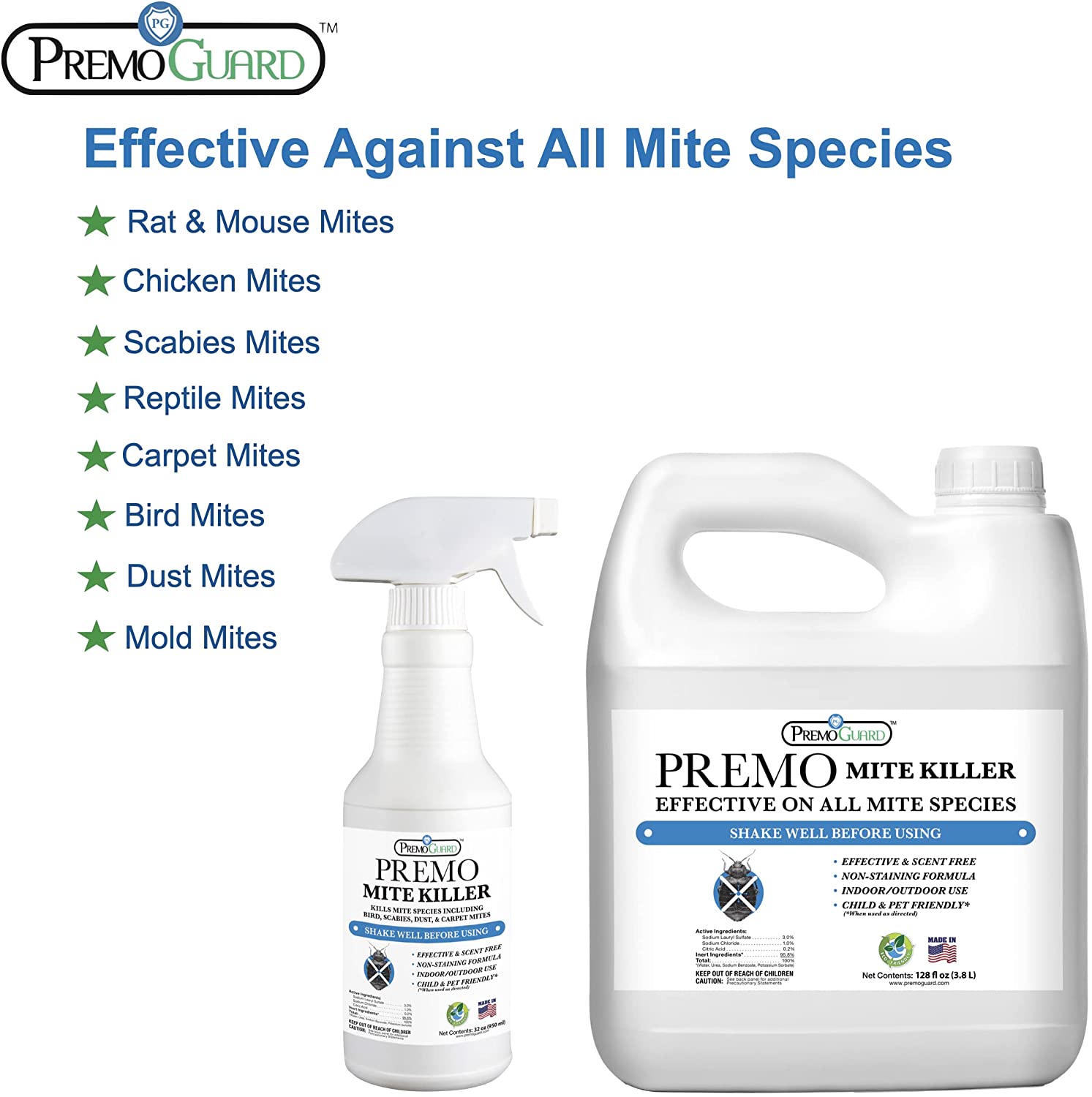 Premo Guard Mite Killer Spray Effective against all mite species