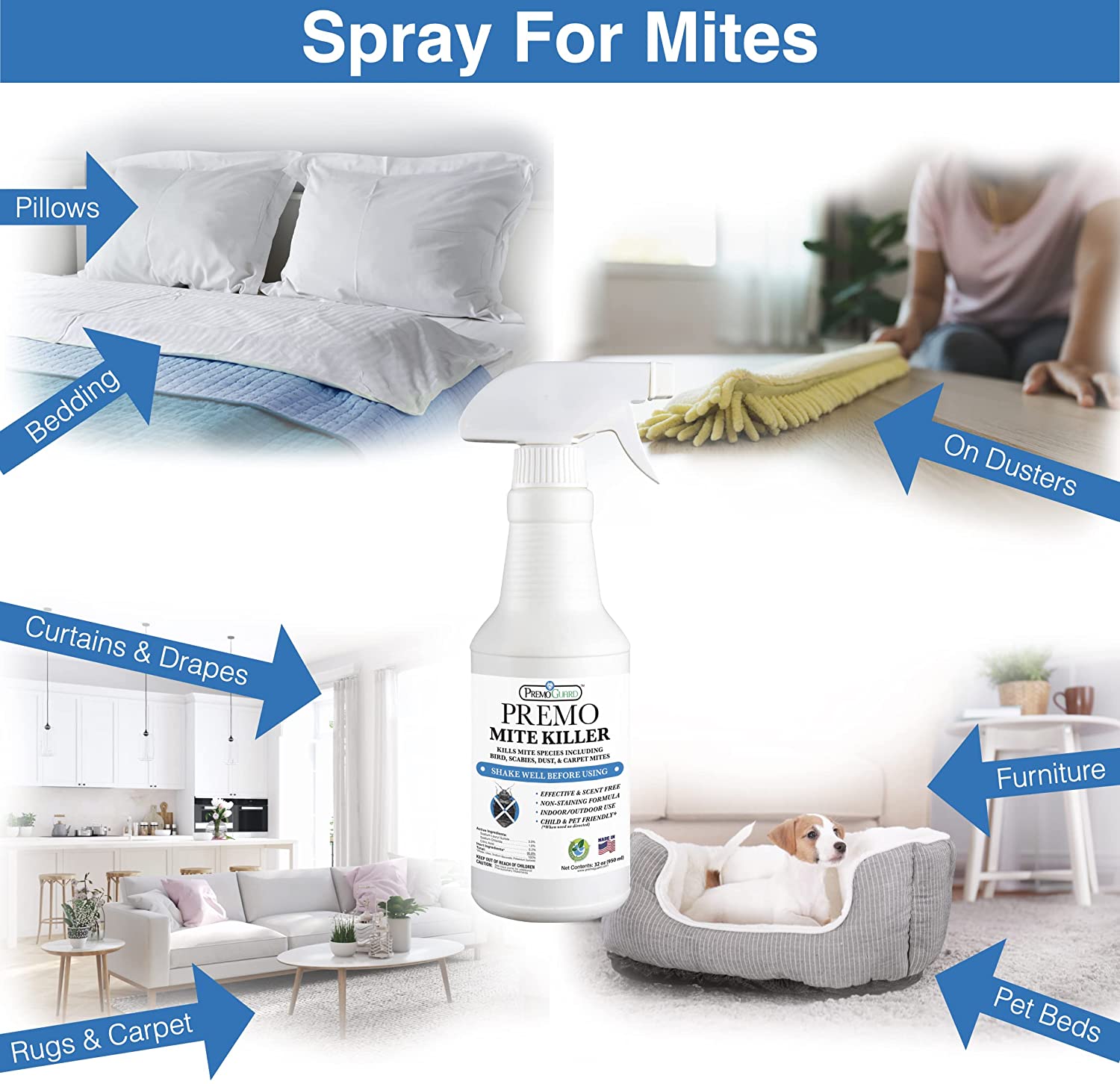 Premo Guard Mite Killer Spray household use