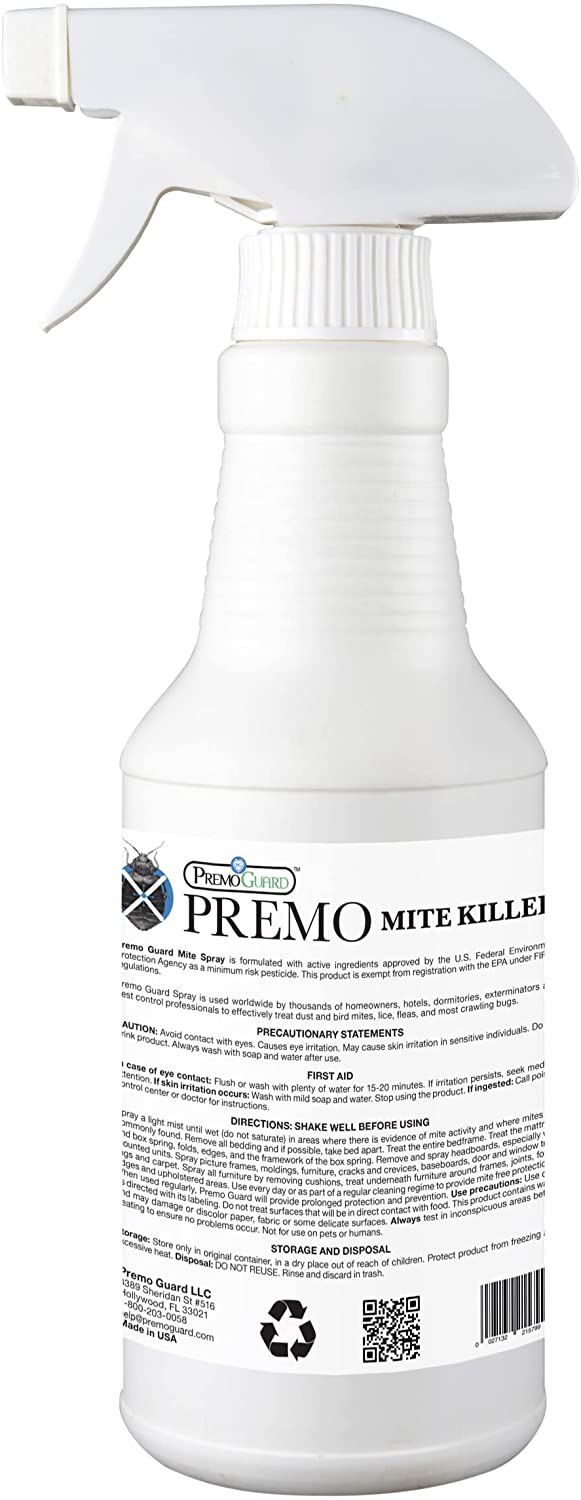 Premo Guard Mite Killer Spray label information