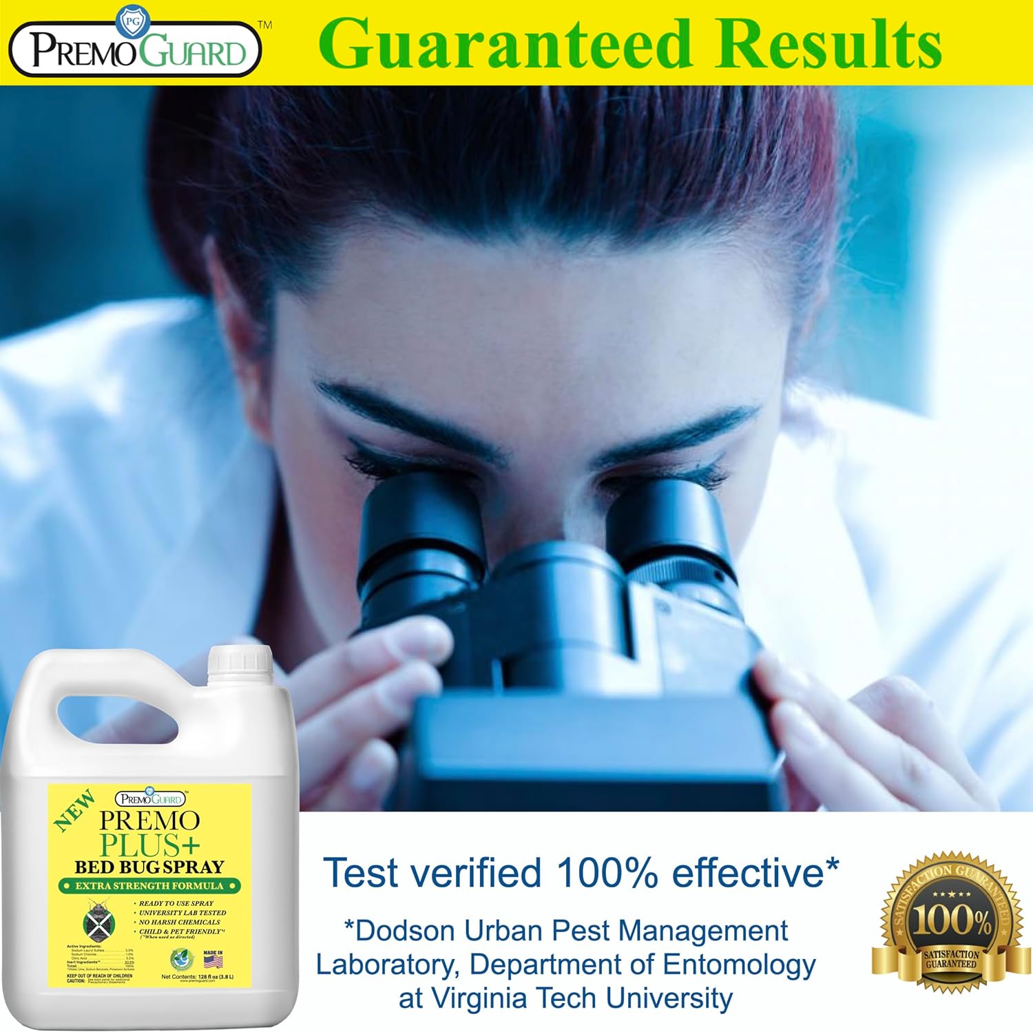 Premo Guard Poultry Mite & Lice Killer natural insecticide guaranteed results