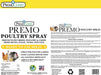 Premo Guard Poultry Spray Front and Back Label