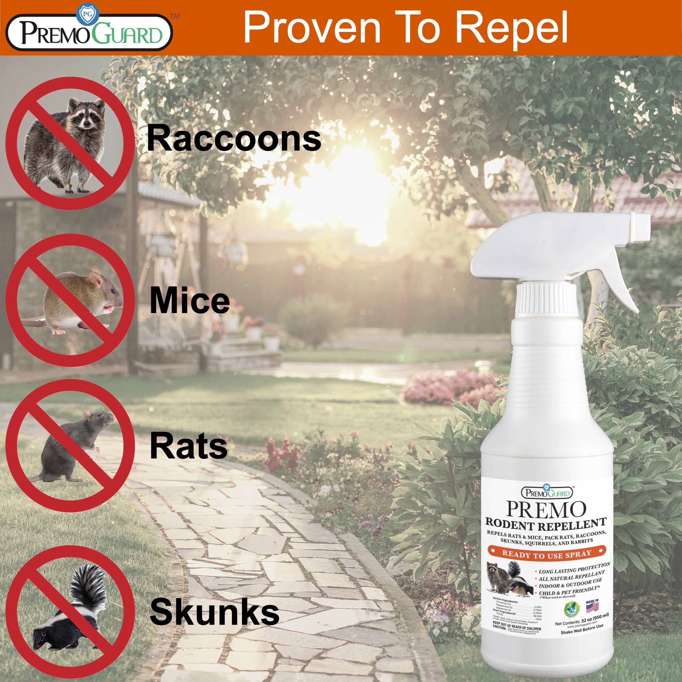 Premo Guard Rodent Repellent Spray Proven to Repel