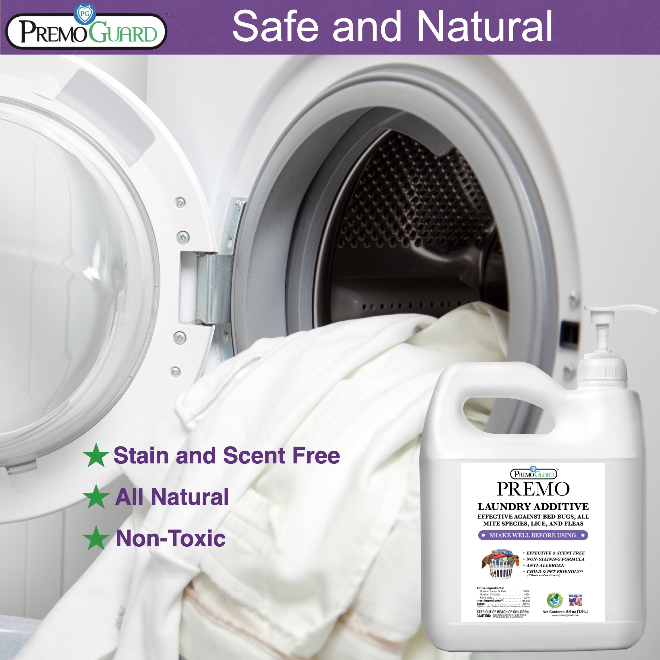 Premo Guard poultry laundry additive safe and non toxic