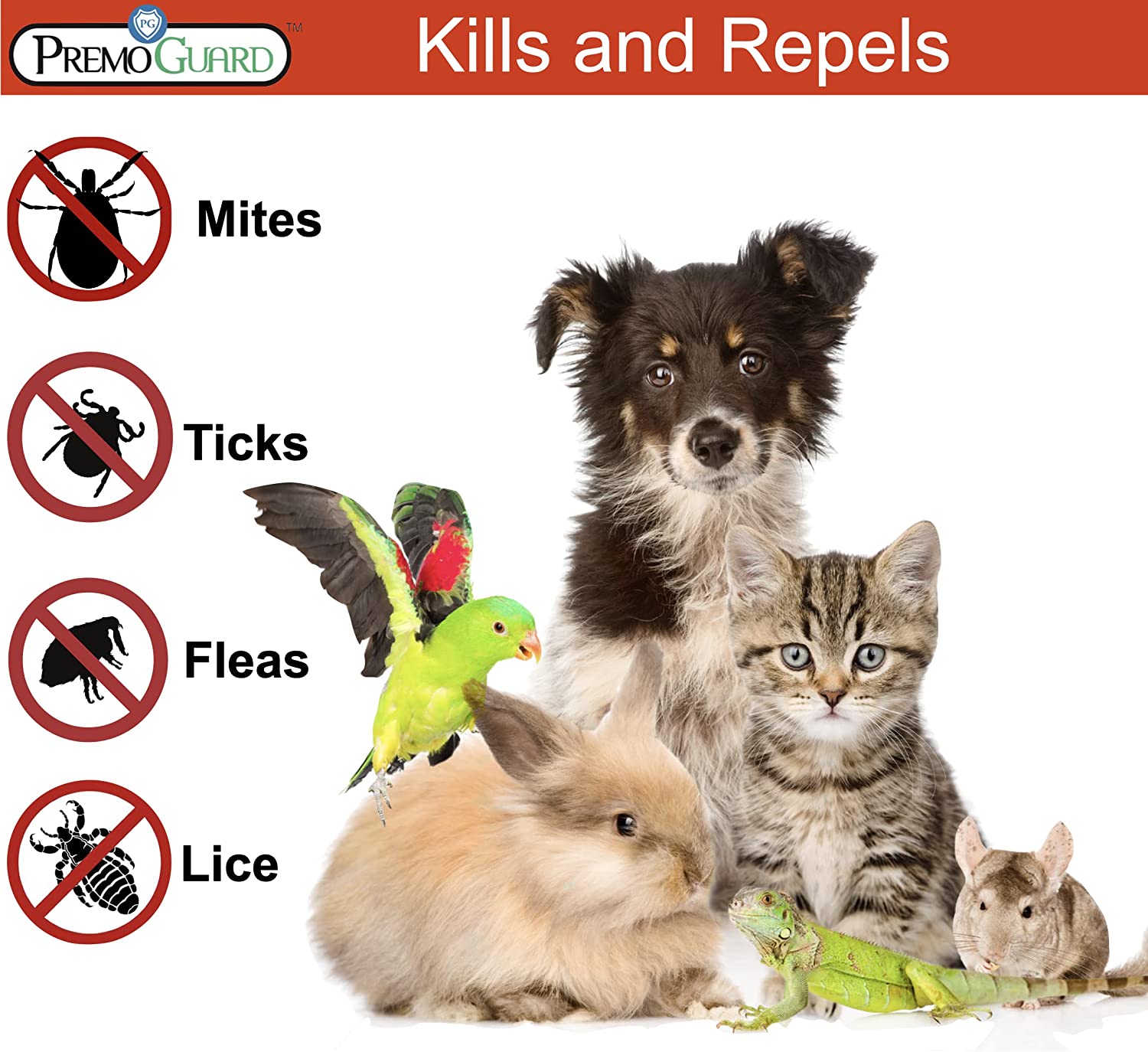 Premo Pet Protector natural pest control spray for poultry pens and cages kills and repels